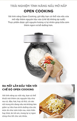 Nồi cơm điện tử áp suất kép Cuckoo CRP-ST1010FG (1.8L) - Hàng Chính Hãng