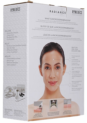 Máy siêu mài mòn kim cương cầm tay USA công nghệ Microdermabrasion, trẻ hóa da HoMedics MDA-100 nhập khẩu USA 