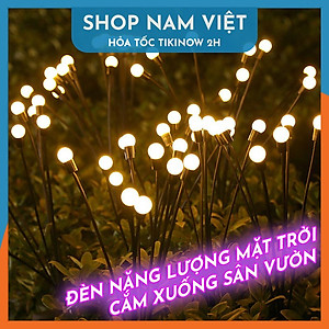 Đèn Bóng Tròn Cắm Sân Vườn, Bãi Cỏ Dùng Năng Lượng Mặt Trời