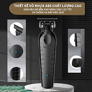 Tông đơ chấn viền Kemei KM-2299 lưỡi cắt mạ carbon cao cấp công suất 5W - Chính hãng
