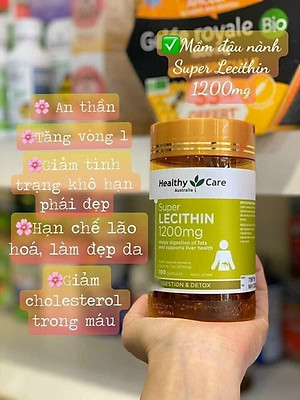 Mần đậu nành Healthy Care Super Lecithin Úc Tăng cường chức năng gan khỏe mạnh, nâng cao sức khỏe, sắc đẹp từ bên trong - QuaTangMe Extaste