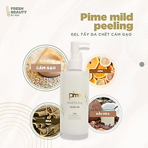 Gel tẩy tế da chết Pime Mild Peeling chứa dưỡng ẩm, sạch sâu, làm sáng, hỗ trợ giảm mụn 200g