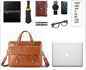 Túi xách nam công sở 100% da bò thật cao cấp phong cách mới