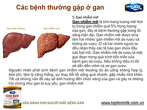 Sữa dinh dưỡng cho gan ,mát gan giải độc liver gold 800g topten milk