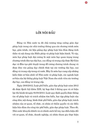 Pháp luật đại cương. Dùng trong các trường đại học và trung cấp (xuất bản lần thứ 21, có sửa chữa, bổ sung) - bản in 2024