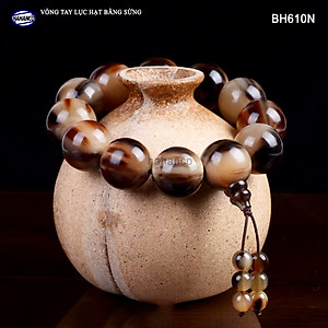 Vòng Sừng Bò Châu Phi vân nưa đuôi Hồ Lô (BH611N) Mang Đến May Mắn Cho Bạn và Gia Đình - Bracelet of HAHANCO