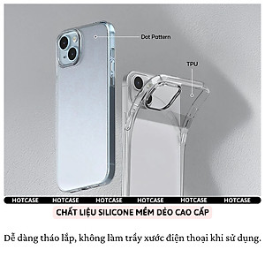 Ốp lưng dẻo silicon trong suốt mỏng 0.6mm cho iPhone 17 Pro Max / 17 Air / iP 17 Pro / 17 hiệu Hotcase Ultra thin - Chống trầy xước, siêu mỏng, độ trong full HD - Hàng nhập khẩu