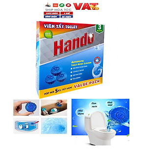 Viên tẩy sạch và làm thơm xanh Hando 3 viên Value Pack