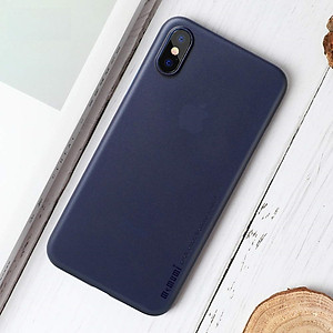 Ốp lưng Memumi siêu mỏng chống bám vân 0.3 mm cho iPhone X, Xs có gờ bảo vệ camera - Hàng nhập khẩu