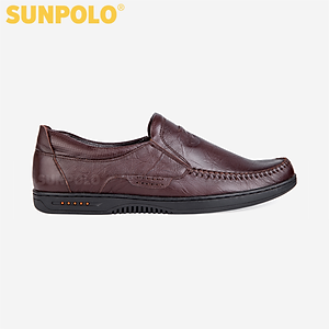 Giày Lười Nam Da Bò SUNPOLO SU4016 (Đen, Nâu)