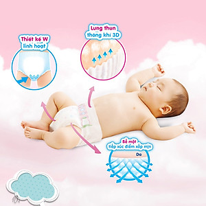 Tã/Bỉm Quần Merries M-58+6 (64 Miếng)