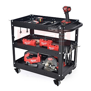 Xe đẩy 3 tầng màu đen CSPS