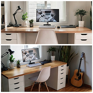 Bàn Làm Việc Tối Giản Mặt Dày 3,5cm BLV50 Thương Hiệu SIB Decor BLV50