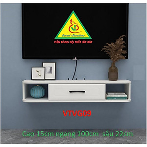 Kệ Ti Vi Treo Tường Trang Trí VTVG09 - Nội Thất Lắp Ráp