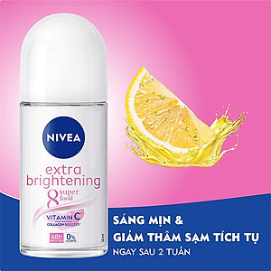Lăn Ngăn Mùi NIVEA Extra Brightening Trắng Mịn Mờ Vết Thâm (50ml) - 83747