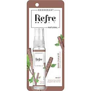 Xịt khử mùi chiết xuất thiên nhiên Refre Natural Woody Hương Gỗ 30ml