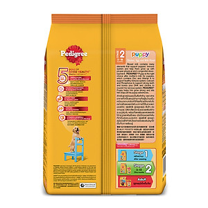 Thức Ăn Cho Chó Con Pedigree Puppy Chicken, Egg and Milk Flavor Vị 1.3kg/Túi