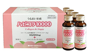 Collagen nước đậm đặc De Happy 10.000 mg ( Nhật ) Tăng sức độ đàn hồi, giảm nếp da, làm chậm quá trình lão hóa da, khớp, tăng cường sức khỏe tổng thể - QuaTangMe Extaste