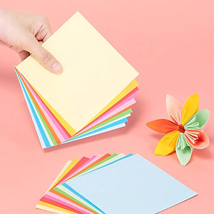 Giấy Gấp Thủ Công Origami - 15 x 15 cm - 10 Màu - Deli EY015 (100 Tờ/Xấp)