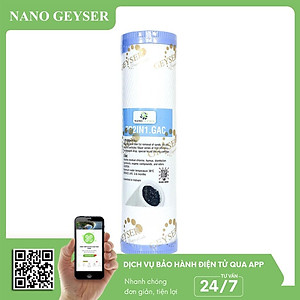 Bộ 3 lõi lọc nước 123 dùng cho các dòng máy UF, Lõi PP.2IN1.GAC, Cation, CBC - Hàng Chính Hãng