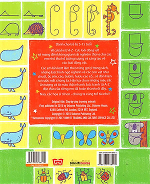 Sách Step By Step Drawing - Vẽ Cơ Bản Từ A-Z - Các Loài Động Vật
