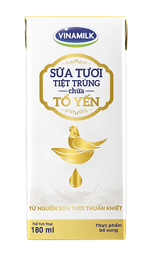 Thùng 24 hộp Sữa tươi tiệt trùng chứa tổ yến Vinamilk Green farm - hộp 180ml