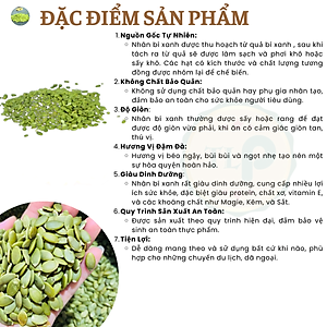 NHÂN HẠT BÍ TÂN LỘC PHÁT - HŨ 500G