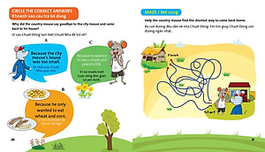 Truyện tranh ngụ ngôn dành cho thiếu nhi ( Song ngữ Anh- việt ) Chuột nhà và chuột đồng