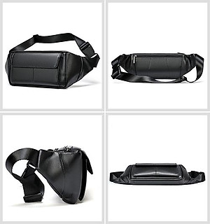 Túi bao tử nam MARRANT BHM7315 Da cừu thật 100%. Đeo bụng, đeo vai, đeo hông, đeo ngực...