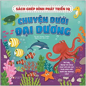 Combo Bộ 4 Cuốn - Dành cho Lứa Tuổi Từ (3 - 6 Tuổi) - Sách Ghép Hình Phát Triển IQ: Chuyện Kể Về Nông Trại + Khủng Long + Đại Dương + Rừng Xanh