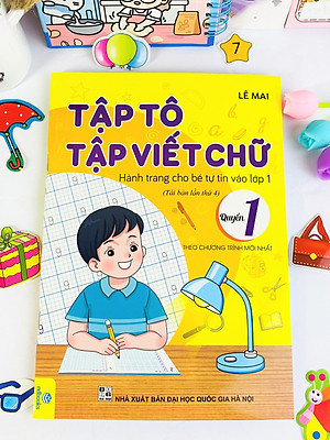 Sách - Combo 5 cuốn Tập tô tập viết chữ, số và học Toán, Hành trang vào lớp 1 - Lê Mai - ndbooks
