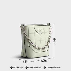 Túi Yuumy ( Thời trang nữ họa tiết hình vuông - Túi đeo chéo da Seasand YN193 )