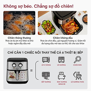 Nồi chiên không dầu cơ 9.2 Lít Fujihome A9, chống dỉnh cao, nồi chiên k dầu 9.2L tự ngắt tiết kiệm điện - Hàng chính hãng