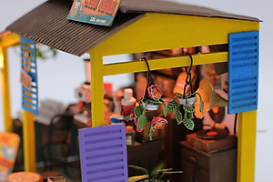 MÔ HÌNH TỰ LẮP RÁP DIY SÀI GÒN THU NHỎ - CÀ PHÊ ĐÁ - AD07