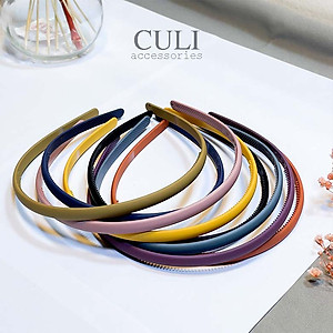 Băng đô cài tóc, Bờm cài tóc bản 1cm nhiều màu xinh xắn cho nữ - Culi accessories