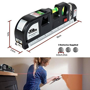 Thước Đo Đa Năng Laser, Máy Đo Khoảng Cách Bằng Laser Cầm Tay PRO 3 Hồng Ngoại 4in1 Độ Chính Xác Cao Cân Bằng Laser Đo Góc Cân Bằng Ngang, Dọc Dành Cho Xây Dựng Chuyên Nghiệp