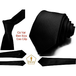 Ca Vat, Caravat, Cà Vạt, Cravat Đen Nam Bản Nhỏ 5Cm Dây Kéo Thắt Sẵn