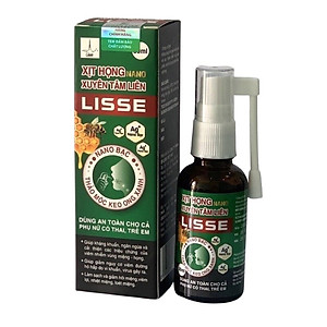 ￼Xịt họng Nano Xuyên tâm liên Lisse ( chai 30ml), tăng miễn dịch