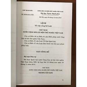 Sách - Bộ Luật Dân Sự (hiện hành)