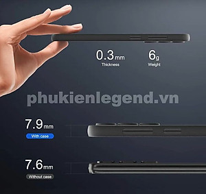 Ốp lưng nhám chống sốc siêu mỏng 0.3mm cho Samsung Galaxy S24 hiệu Memumi có gờ bảo vệ camera - Hàng chính hãng