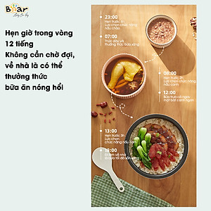 Nồi Cơm Cao Tần, Nồi Cơm Điện Thông Minh BEAR SB-NC16L Dung Tích 1.6 Lít Công Suất 400 W - Hàng Chính Hãng
