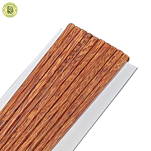 10 Đôi Đũa Dừa 1 Đầu Vuông - Đồ Gỗ Gia Dụng Nhà Bếp