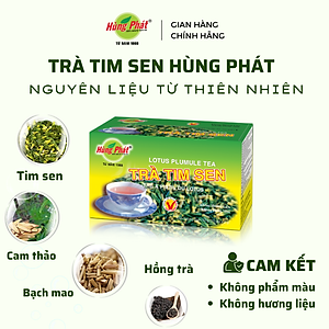 Trà Tim Sen Túi Lọc Hùng Phát Hộp 25 Gói