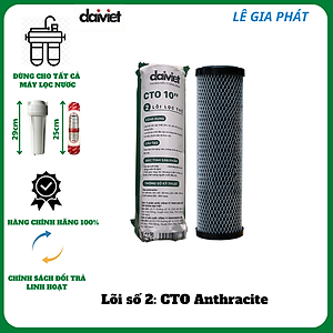 COMBO 3 LÕI LỌC NƯỚC SỐ 1-2-3 (PP - CTO - PP) - HÀNG CHÍNH HÃNG ĐẠI VIỆT
