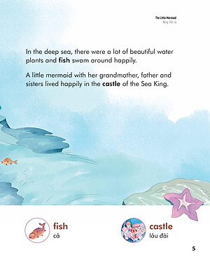 Truyện Cổ Tích Nổi Tiếng Song Ngữ Việt - Anh: Nàng Tiên Cá - The Little Mermaid