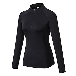 Mua T-Shirt Women Autumn Zipper Long Sleeve Sports Fitness