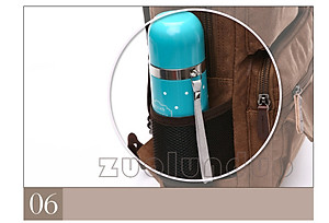 Balo nam vải canvas cao cấp phong cách mới 15,6"