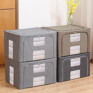 Hộp Vải Oxford Đựng Đồ Khung Thép Gấp Gọn