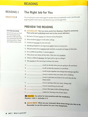 Q: Skills For Success: Level 1: Reading And Writing Student Book With iQ Online Practice - 3rd Edition