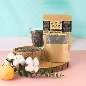 Hạt chia GUfoods - Giàu chất xơ và Omega-3, Tốt cho hệ tiêu hoá, Lành mạnh, Healthy, Eat clean